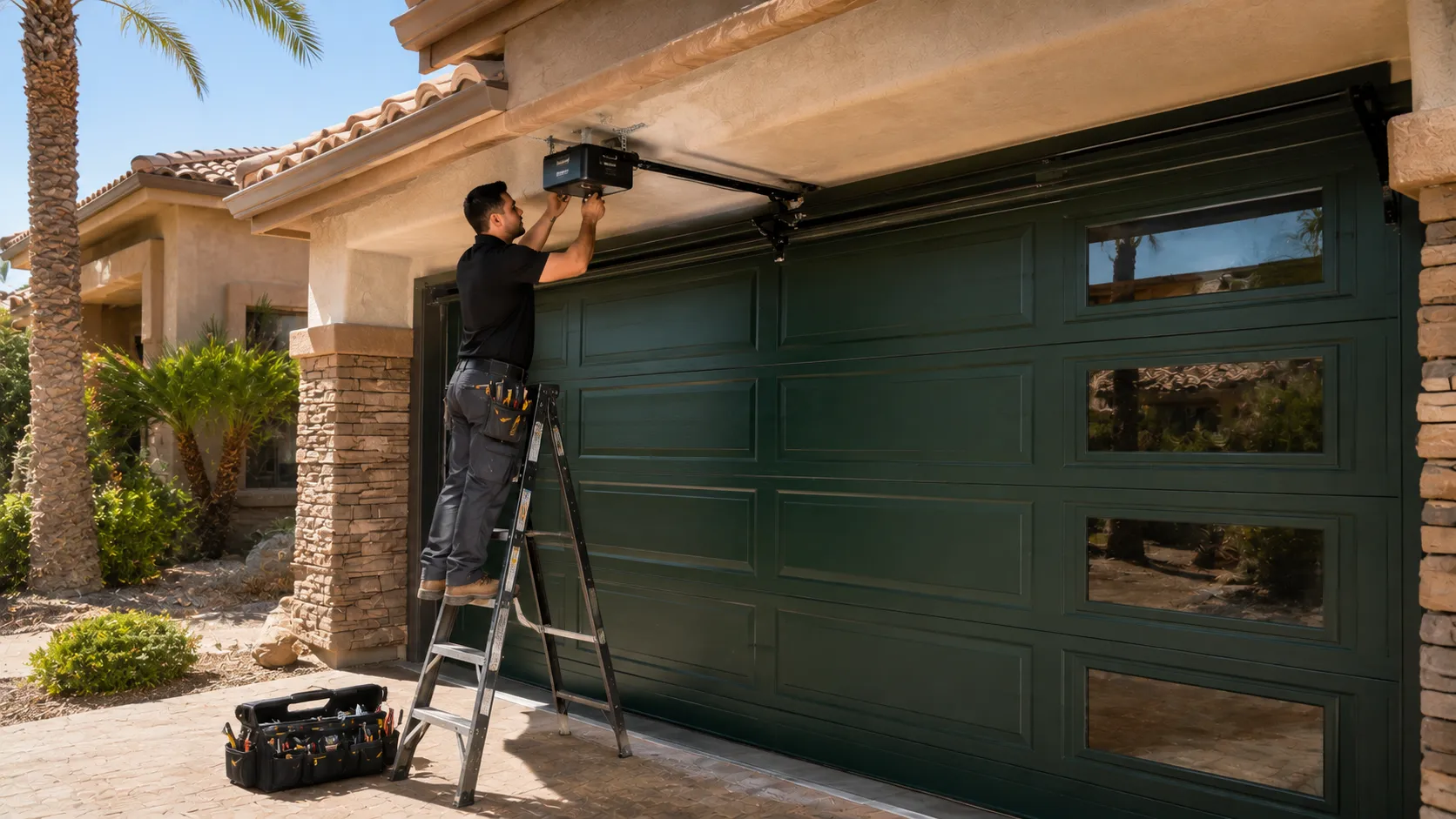 Garage Door Work in Chickasaw, Coming From Daphne